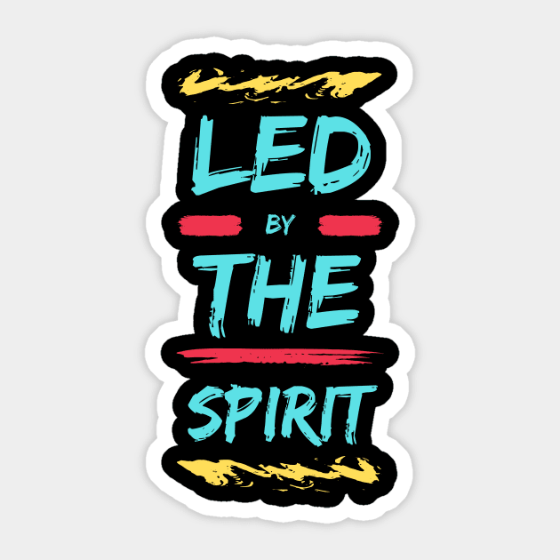 Led by the Spirit | Christian Sticker by All Things Gospel